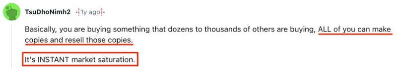 oversaturated market reddit