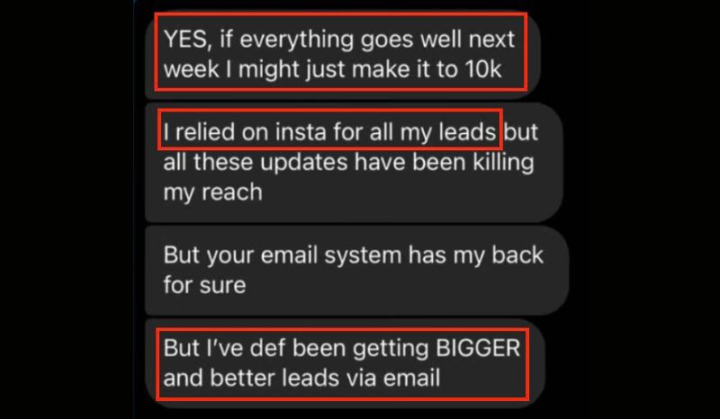 10k dollars from Instagram leads