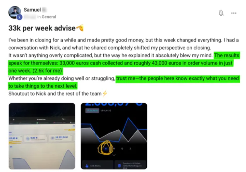 Nick David Testimonial