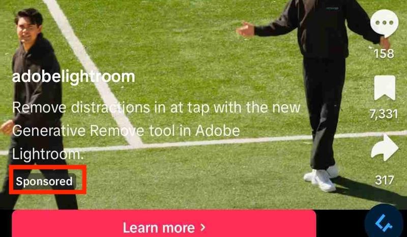 tiktok sponsored content
