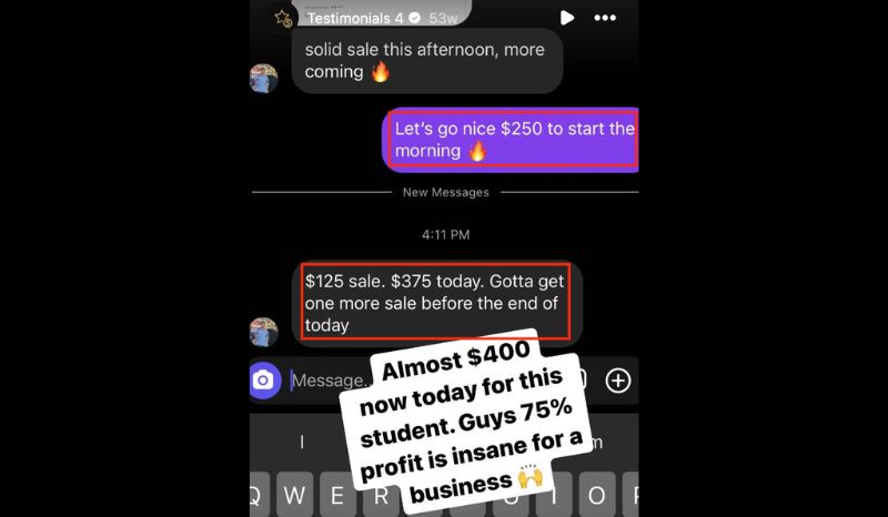 375 dollars in a day