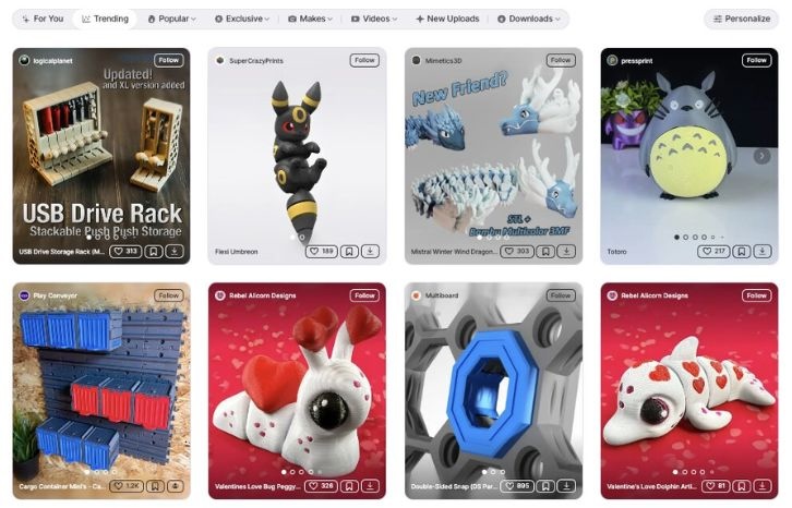 3D printable models