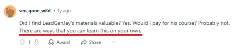 Lead gen jay trustpilot review