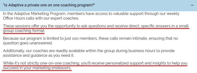 adaptive group coaching faq