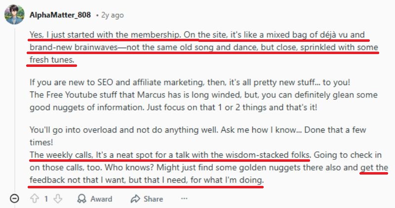 Affiliate Marketing Dude student testimonial Affiliate Marketing Dude student testimonial