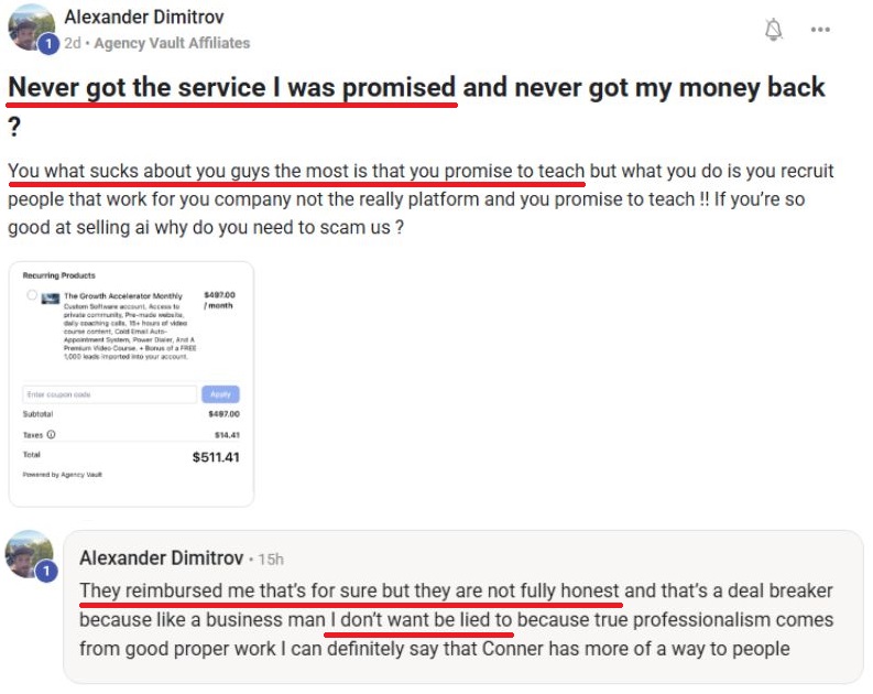 Agency Vault Skool review