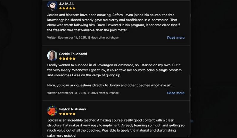 AI Com Academy student reviews