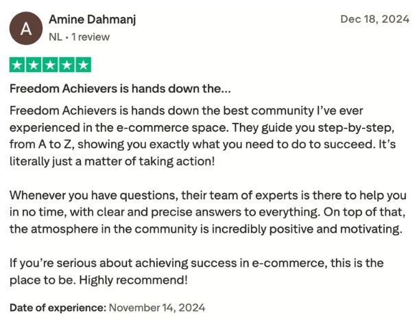 amine dahmanj trustpilot review