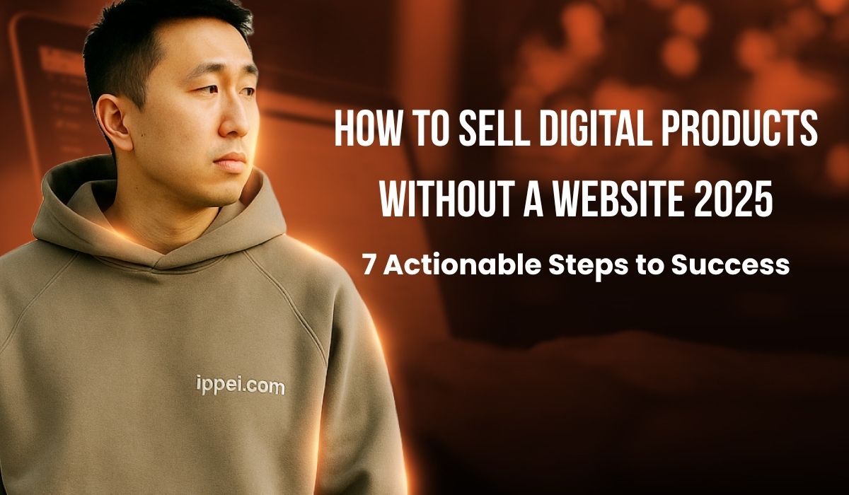 How to sell digital products without a website 2025