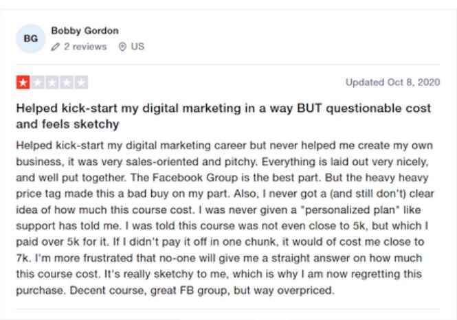 bobby gordon negative review