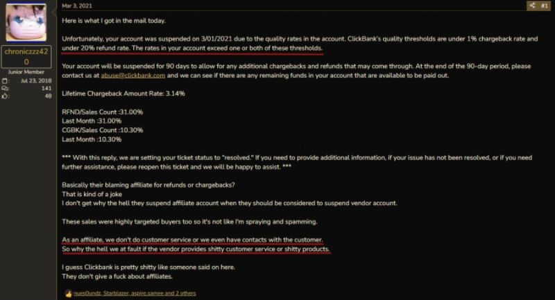 clickbank review return policy