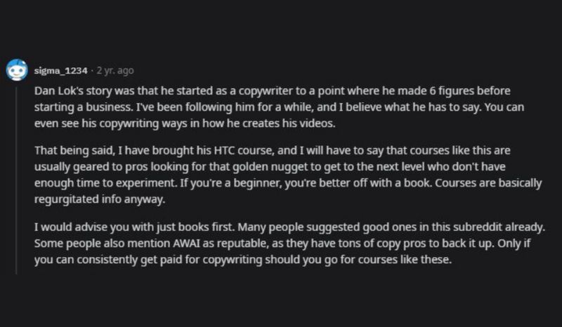 dan lok testimonial reddit