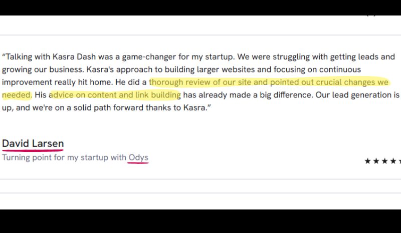 David Larsen testimonial