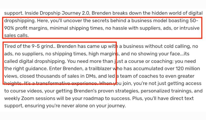 dropship journey claim