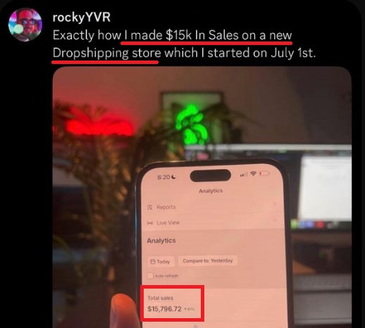 Dropship University results