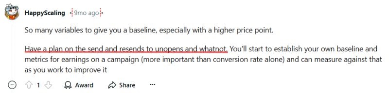email campaign plan reddit