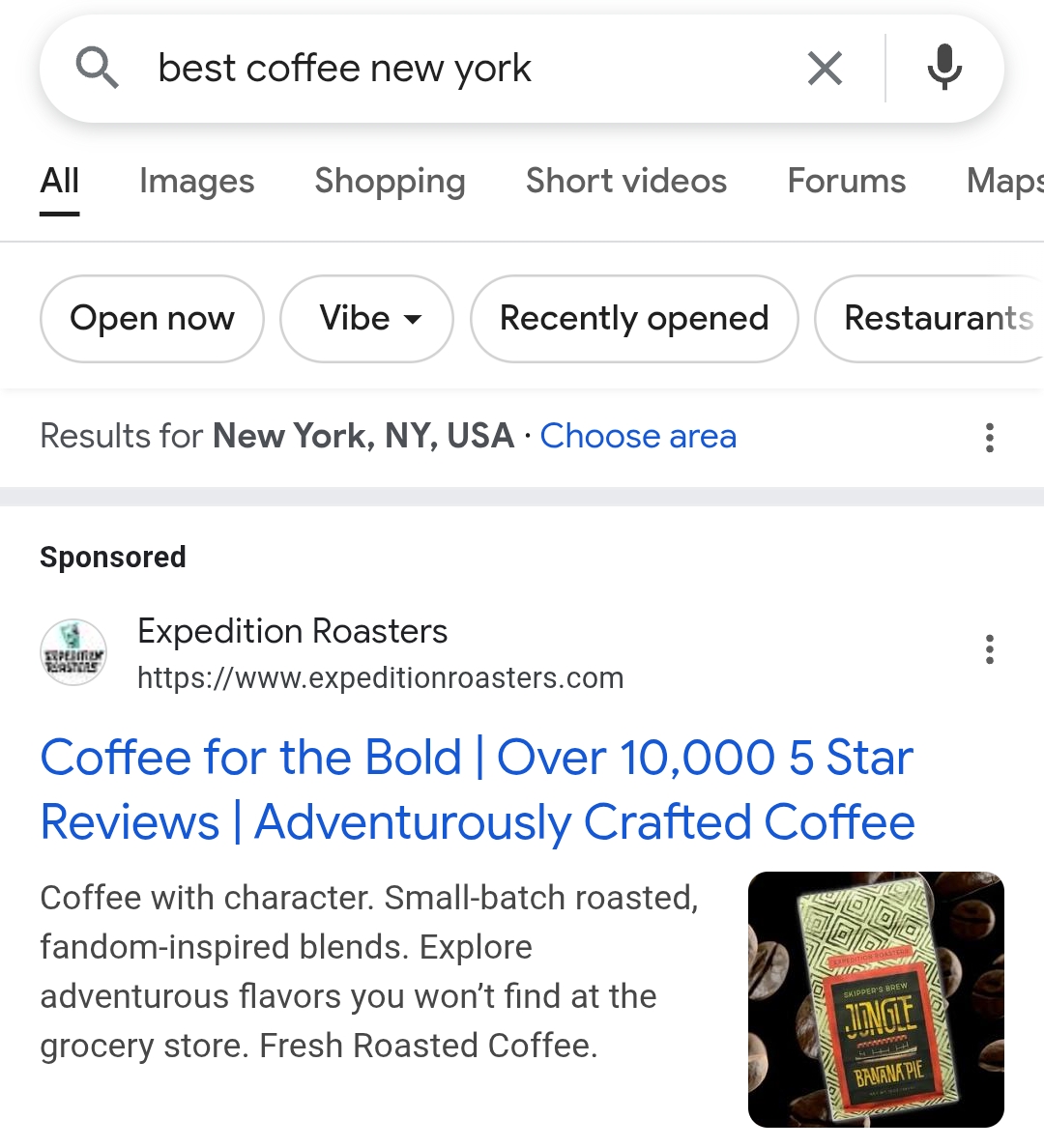 google ad example