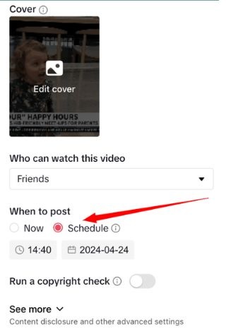 hootsuite tiktok scheduling