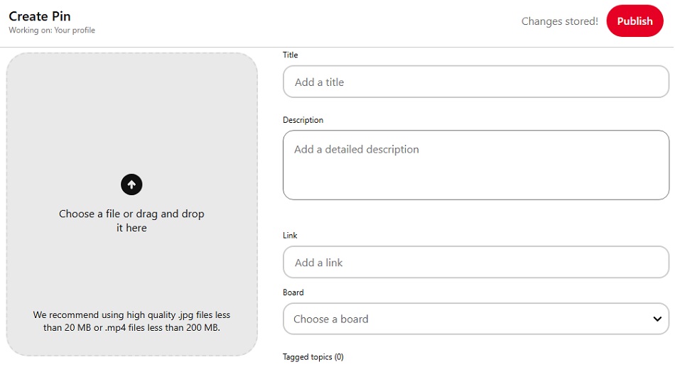 Add information to your Pinterest pins