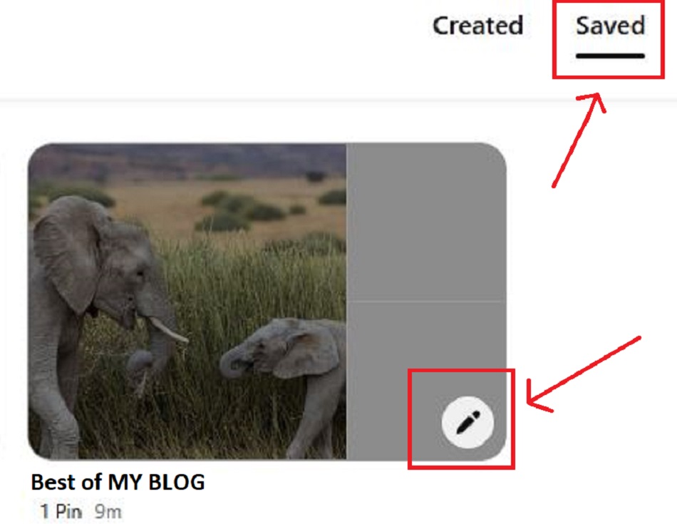 Edit your Pinterest board