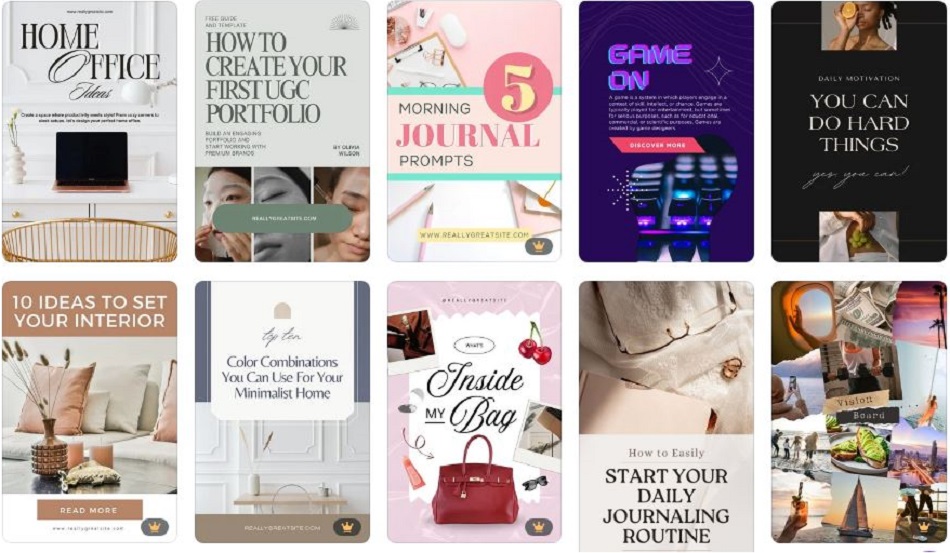 Pinterest pin template