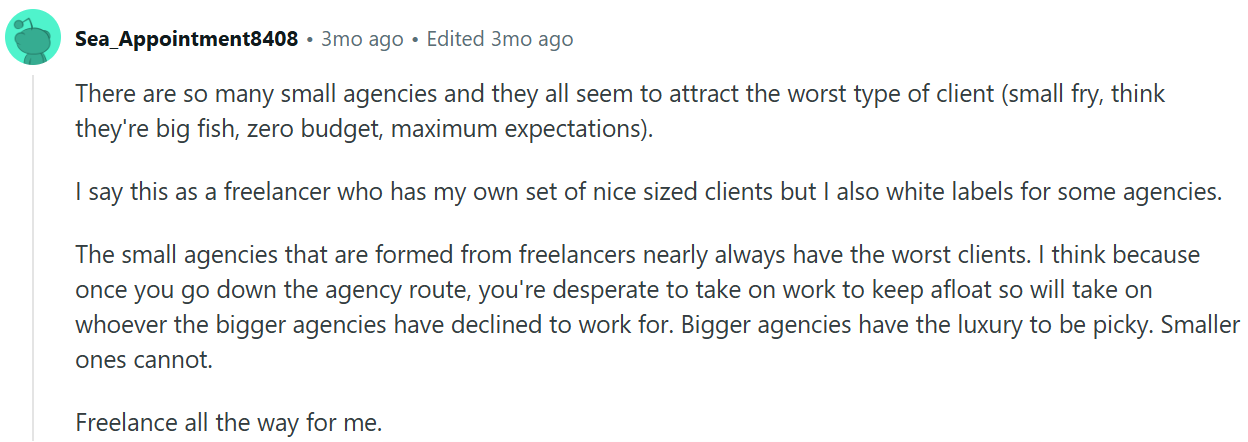reddit digital marketing agency not worth it
