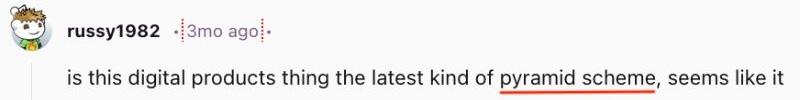 pyramid scheme comment reddit