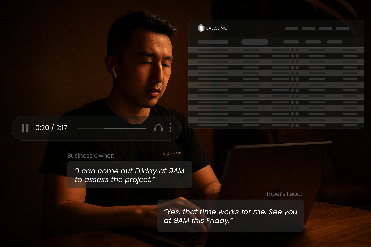 ippei listen callsling conversation
