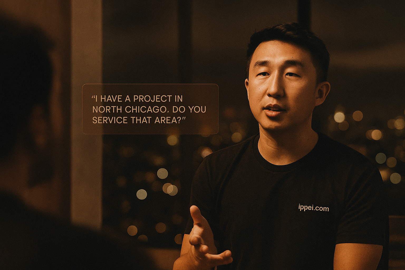 Ippei says: "I have a project in North Chicago. Do you service that area?"