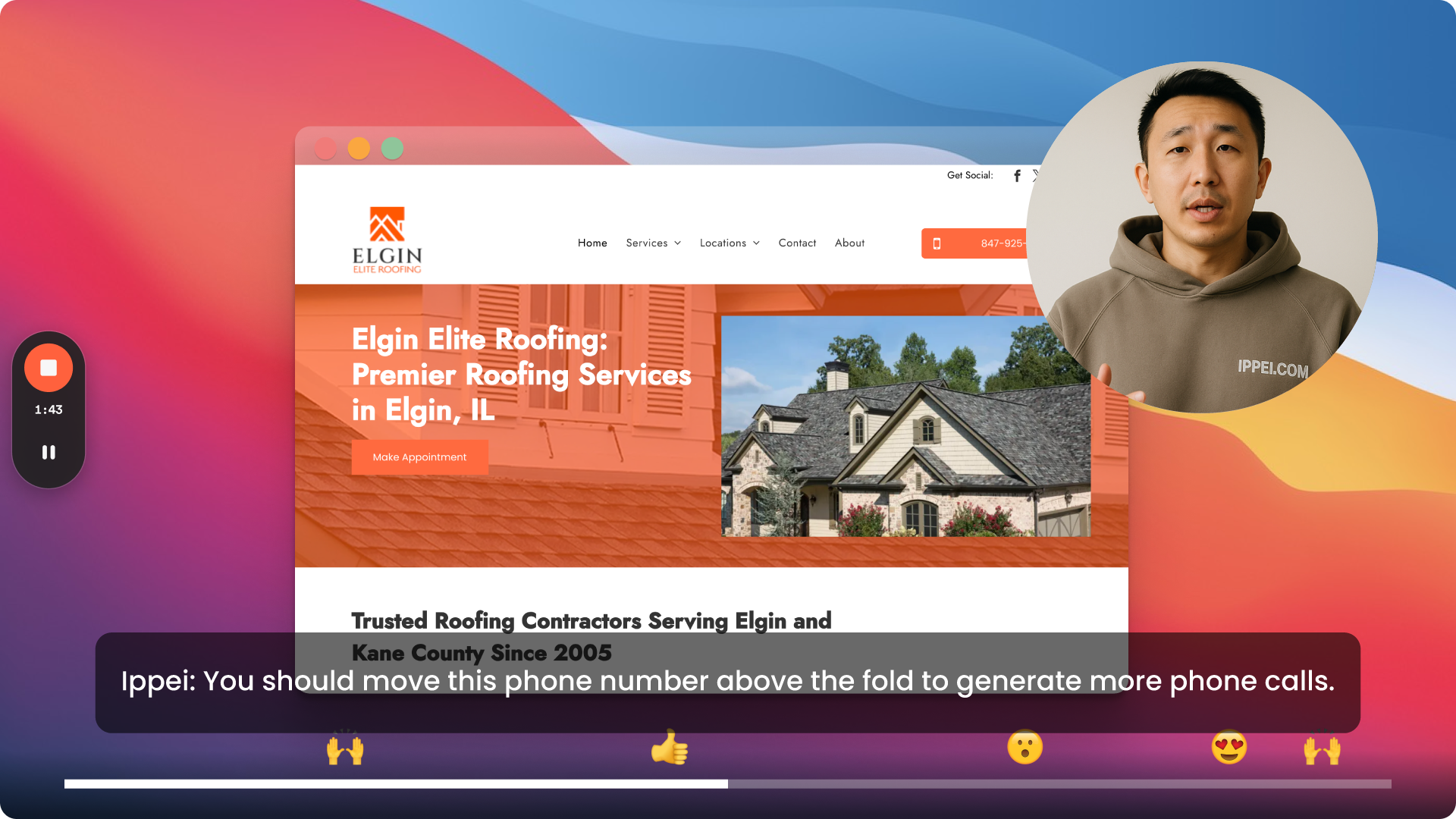 Ippei recording screencast business website