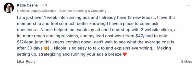 katie cesna testimonial