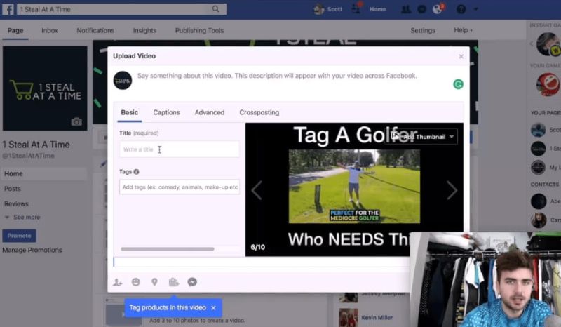 launching facebook ad