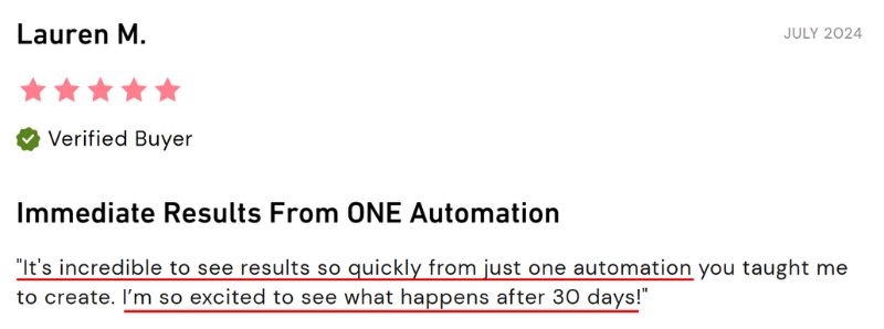 lauren testimonial email profit accelerator