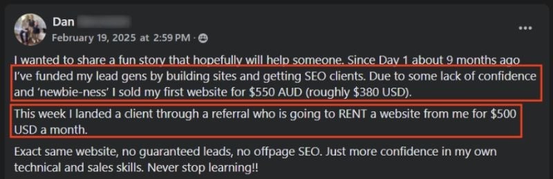 local lead gen income