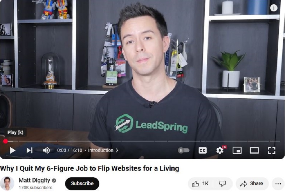Matt Diggity Flip Websites