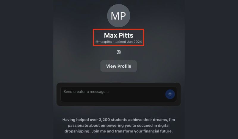max pitts student
