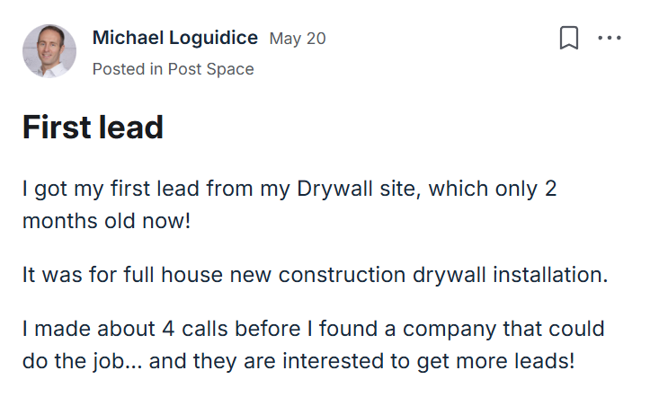 michael testimonial