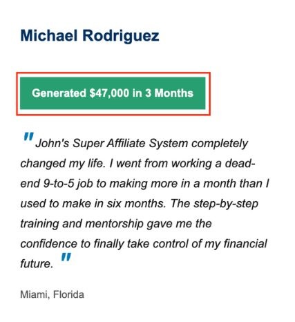 michael rodriguez success story