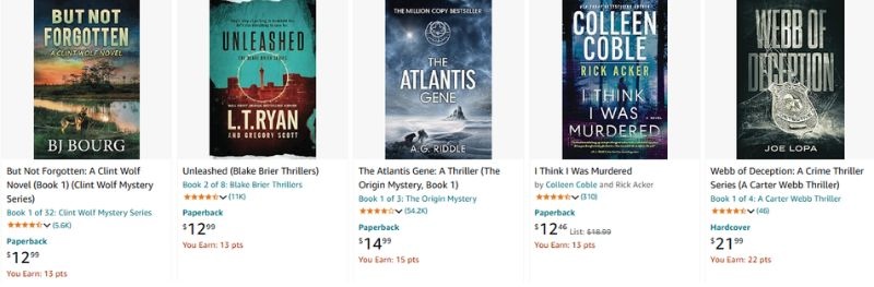 Mystery, Thriller & Suspense