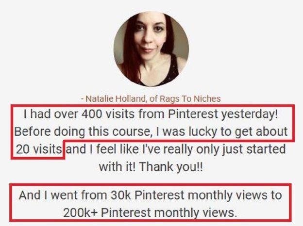 natalie holland testimonial