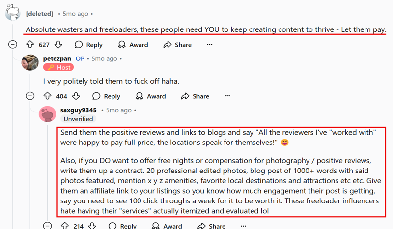 negative review reddit