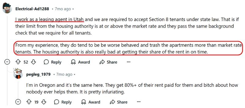 negative review section 8 renters