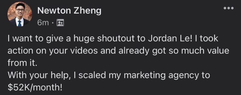 newton zheng testimonial