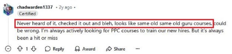 old guru course reddit