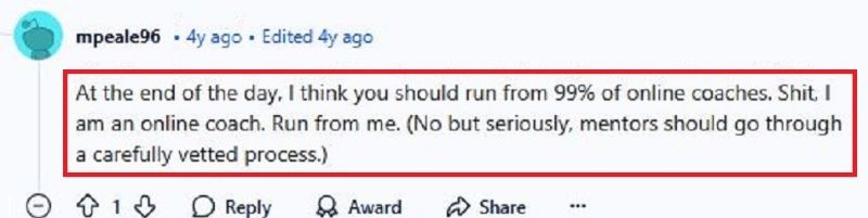 Online business coaches Reddit