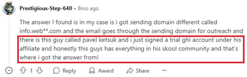 Pavel Ketsuk GHL affiliate Reddit