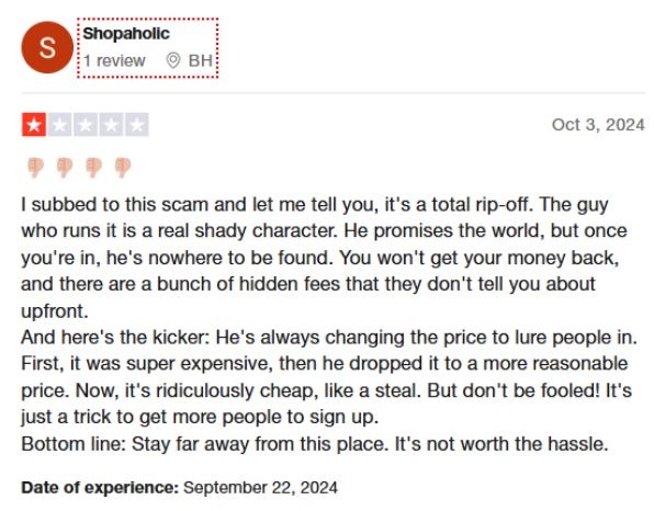 pdf empire builder negative trustpilot review