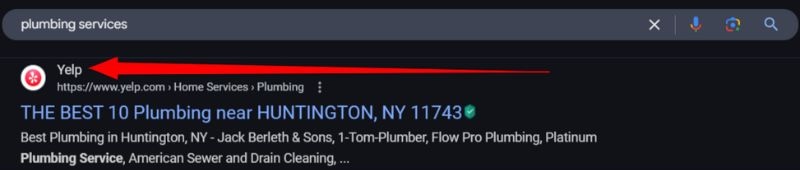 plumbing service yelp