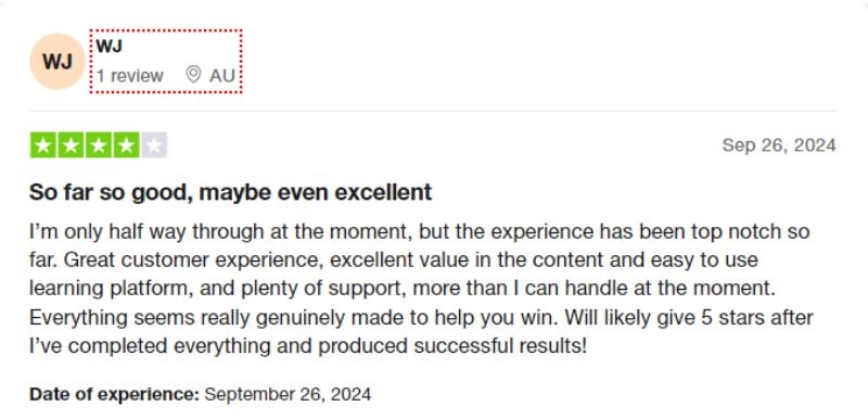 positive Freedom Club review Trustpilot