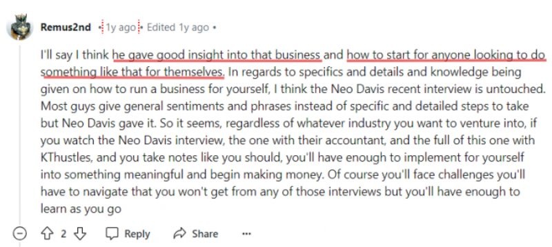 positive review kt hustles reddit